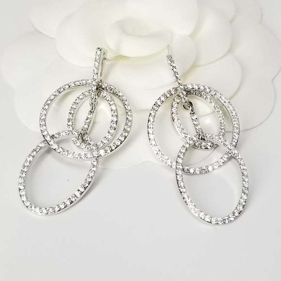SueSue Jewelry - NEW Pave CZ Statement Earrings
